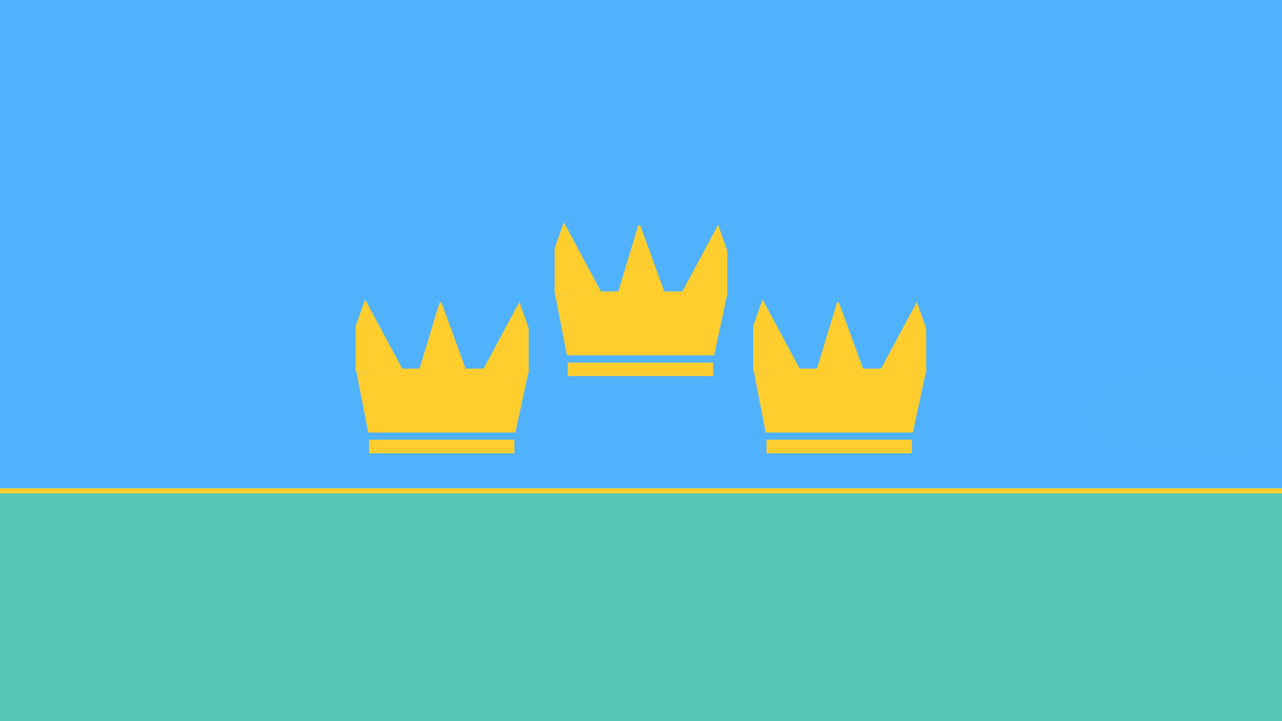 illustration med tre kronor